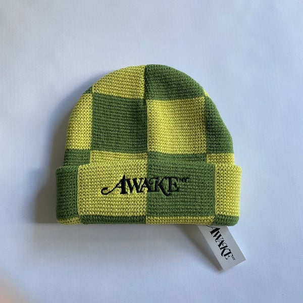 Awake NY Check Beanie. NEW! FREE SHIPPING! Carousel 1