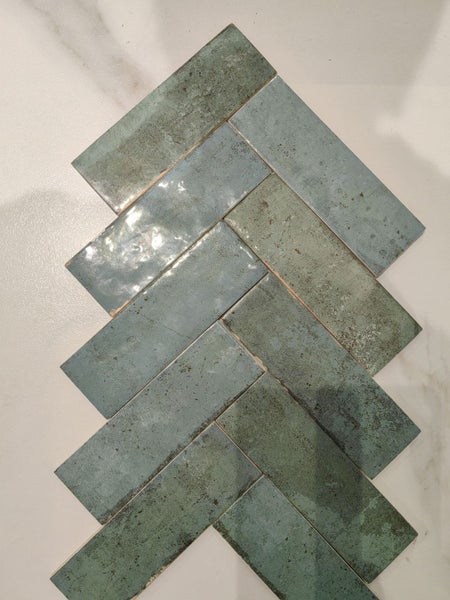 Wall Tile/ Subway Green Gloss Tiles 52x161mm; Only $59.99/Box Carousel 2