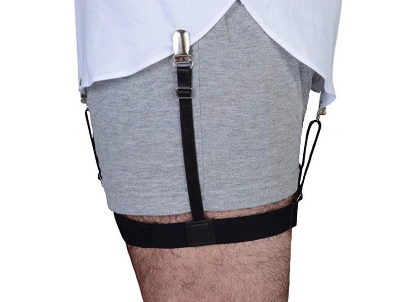 Mens Shirt Stays Adjustable Shirt Garters with Non-Slip Clips62991661659265112