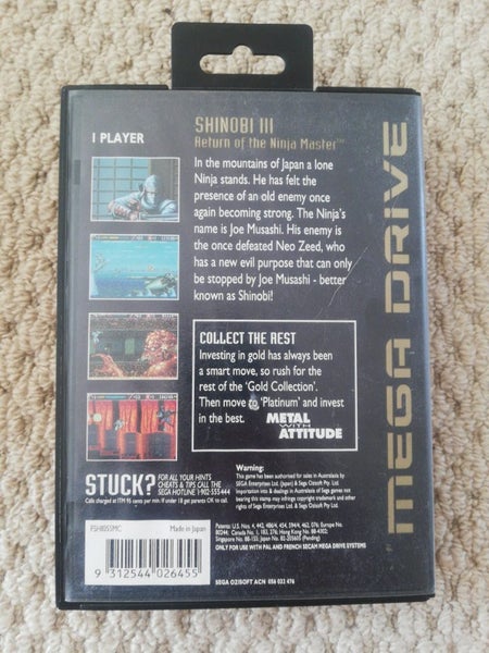 Shinobi III Gold Collection Sega Mega Drive Afterpay Carousel 2