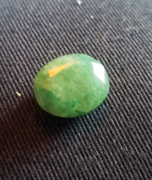 Beautiful 7.35 Rough African Green Natural Emerald Oval Shape Carousel 5