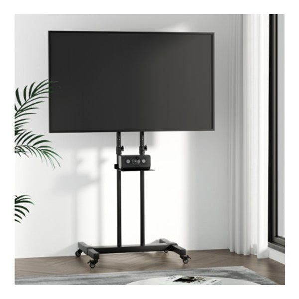 Steel Mobile Tv Stand Cart Height Adjust Up To 65 Inch Screens 40Kg Carousel 4