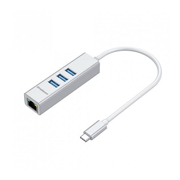 Simplecom Gigabit Ethernet Adapter Usb C To 3 Port Usb Hub Carousel 2