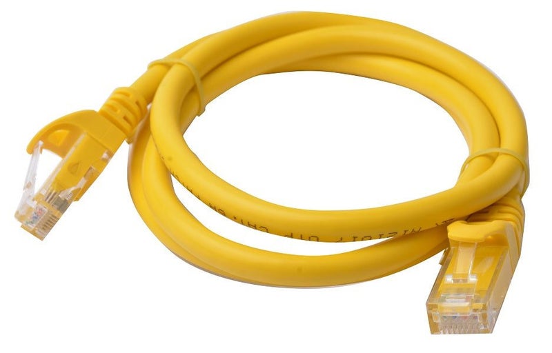 Cat 6a UTP Ethernet Cable, Snagless - Yellow Carousel 2