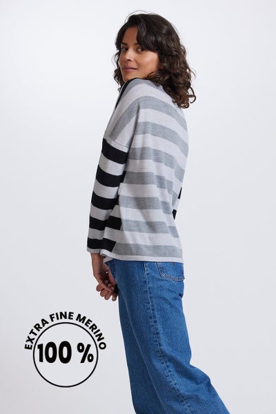 Long Sleeved Striped Jumper ROYAL Carousel 2