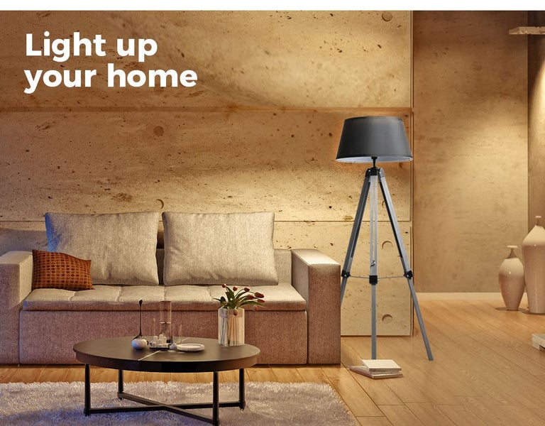 Emitto Floor Lamp Morden Reading Light Adjustable Tripod Stand Removable Shade Carousel 2