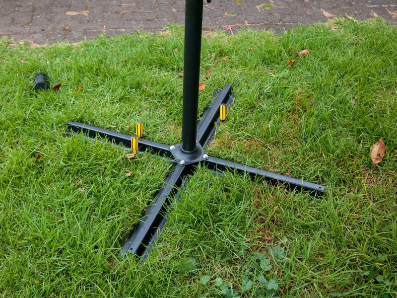 3m Sun Shade Cantilever Umbrella - Hex Shape Hanging Design - BLUE Carousel 7