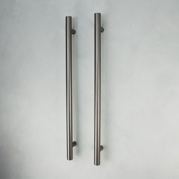 VERTICAL HEATED TOWEL RAIL BRUSHED GUNMETAL 900Lmm THREE COMBO $650 SDoC Carousel 2