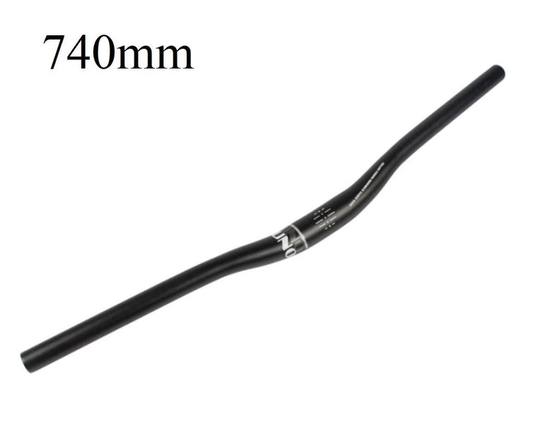 Bike Handlebar Bicycle Riser Bar - UNO, 31.8*740mm 15mm rise, Aluminum, Black Carousel 2