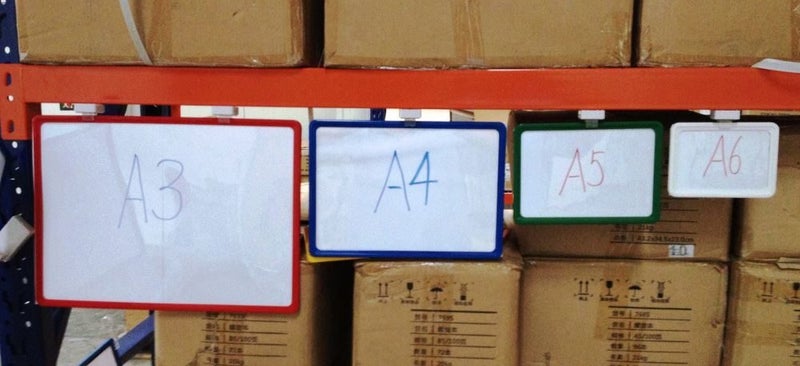 Price Sign Set A5 - 1 Poster Frames Red, 1 Magnetic Clip and 1 PVC insert Carousel 1