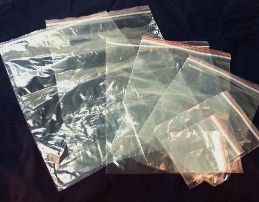 Zip Lock Plastic Bags - 70x90mm 100pcs x2 Carousel 1