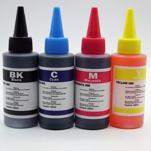 HP Compatible Dye Refill Ink 100ml x 4 Bottles for HP 61 63 65 67 etc Carousel 1