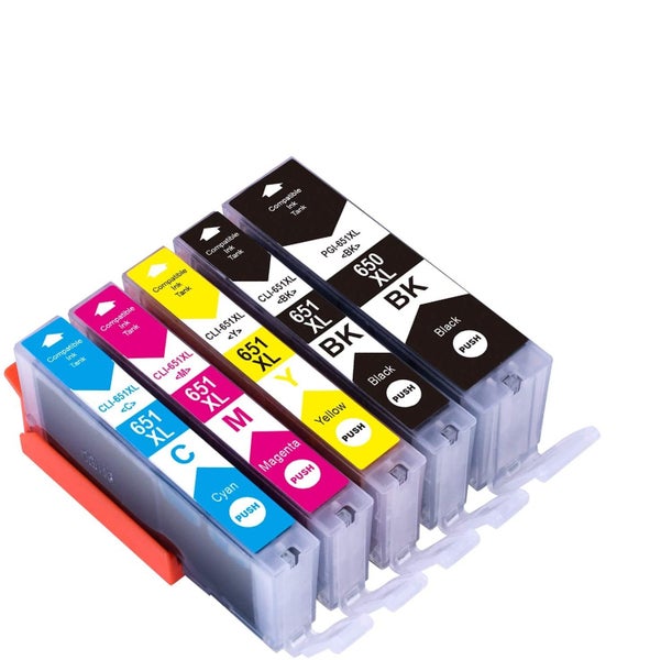 Canon Comp. Ink Cartridges CLI-651XL (BK+C+M+Y) x10 Carousel 1