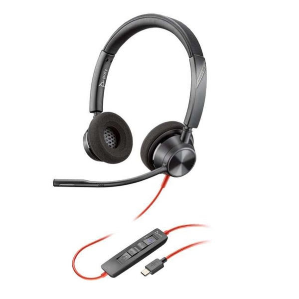 Poly Blackwire 3320 Teams Certified USB-C Headset - Stereo, USB-C/A Adapter (... Carousel 1