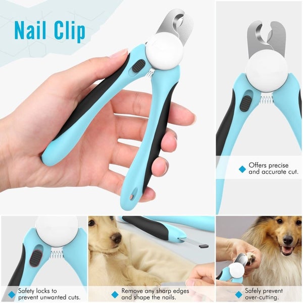 Clearance!!! Professional Dog Grooming Kit (5pcs) Light Blue Carousel 2