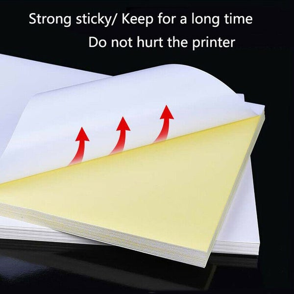 Self Adhesive Address Labels Laser Inkjet Print Stickers - A4x100, 2 labels on 1 Carousel 2