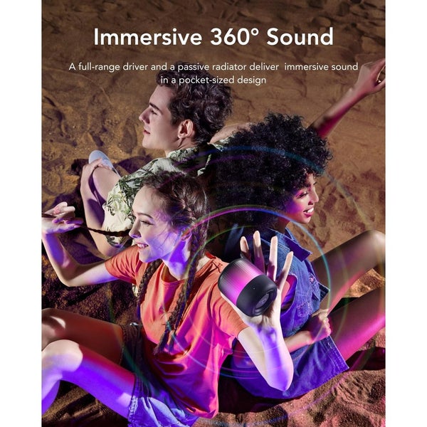 Soundcore Glow Mini Portable Speaker 360o Dynamic Sound Customizable Light Sh... Carousel 2