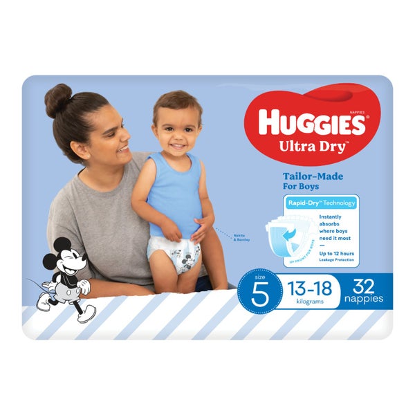 Huggies Ultra Dry Walker Boy Nappies - Size 5 Carousel 2