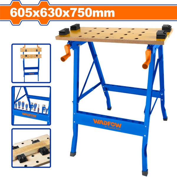 Portable Folding Clamping WorkBench Carousel 1