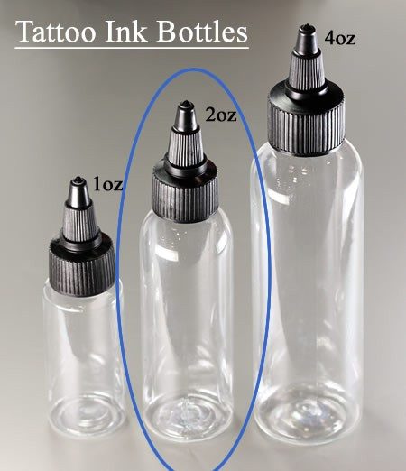 2x2oz Empty Ink Bottles with Twist Tops and marble Carousel 1