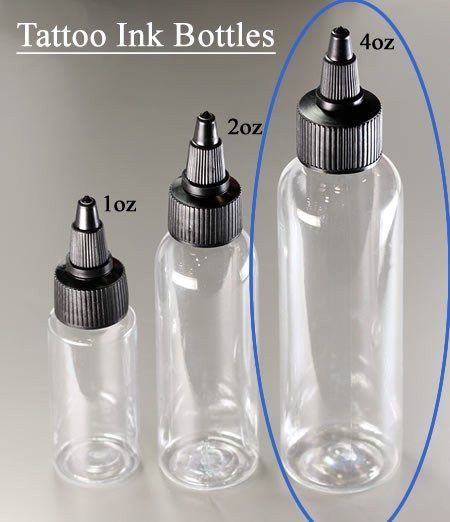 2x4oz Empty Ink Bottles with Twist Tops and marble Carousel 1