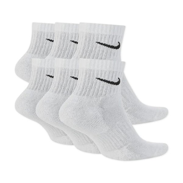 Nike Unisex Men Women's Cotton Cushion Ankle Socks 6 Pack - White Carousel 2