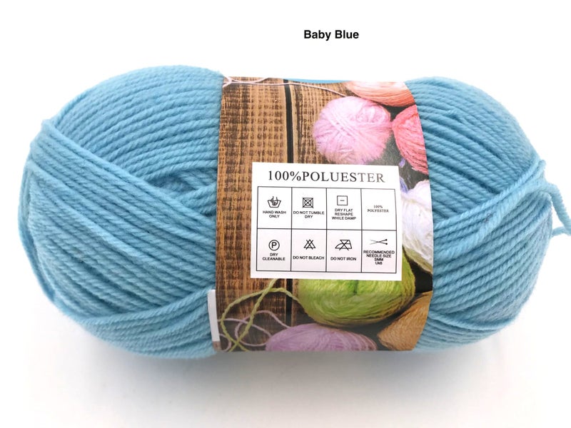 Knitting Yarn ( 100% Polyester ) - 10 Rolls Carousel 12