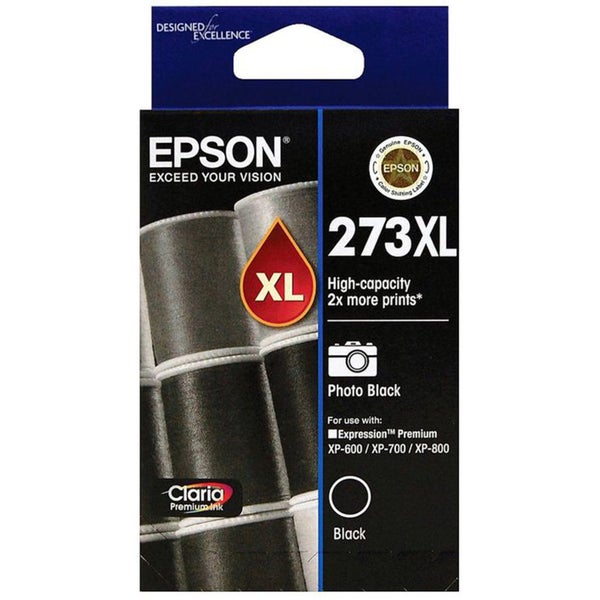 Epson 273XL Photo Black Ink Cartridge High Capacity Claria T275192 Carousel 1