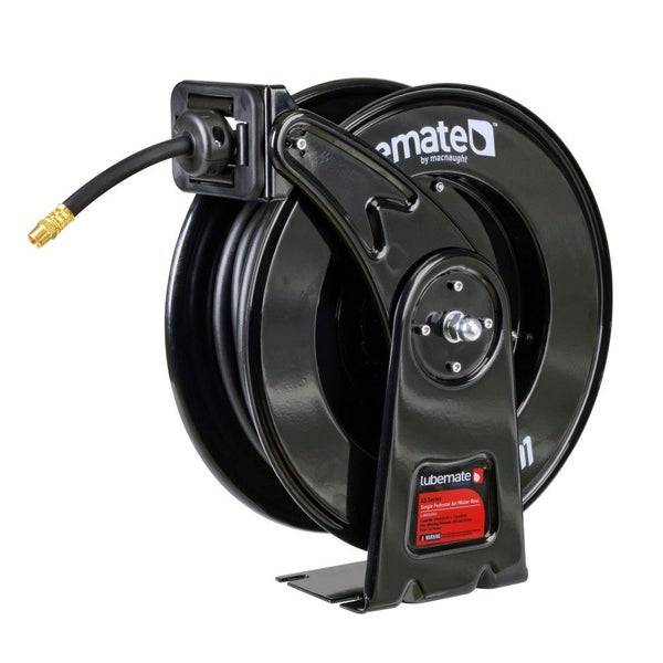 3/8'' x 15M SINGLE PEDESTAL AIR/WATER REEL - LUBEMATE Carousel 1