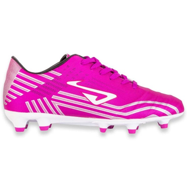 NOMIS PRODIGY FG PINK/WHITE JUNIOR SOCCER BOOTS UK4 (Childs), US 5 (Childs) Carousel 1