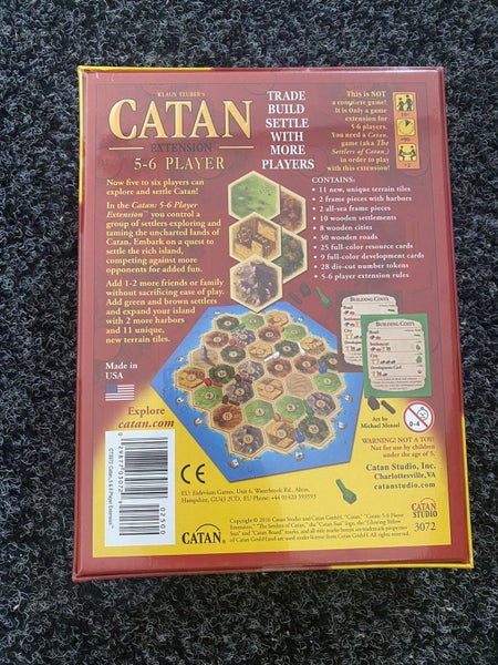 Catan Extension 5-6 players Board Game Brand New62996370979457111
