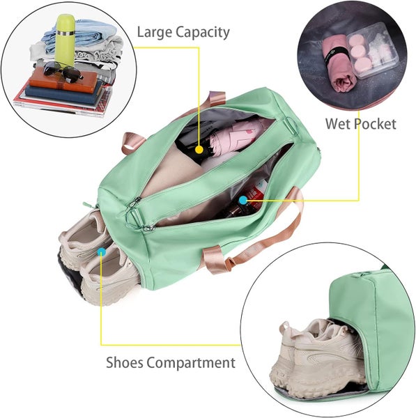 NEW Sport Bag Large Gym Bag with Shoes Compartment Duffel Bag - Sale Afterpay Carousel 4