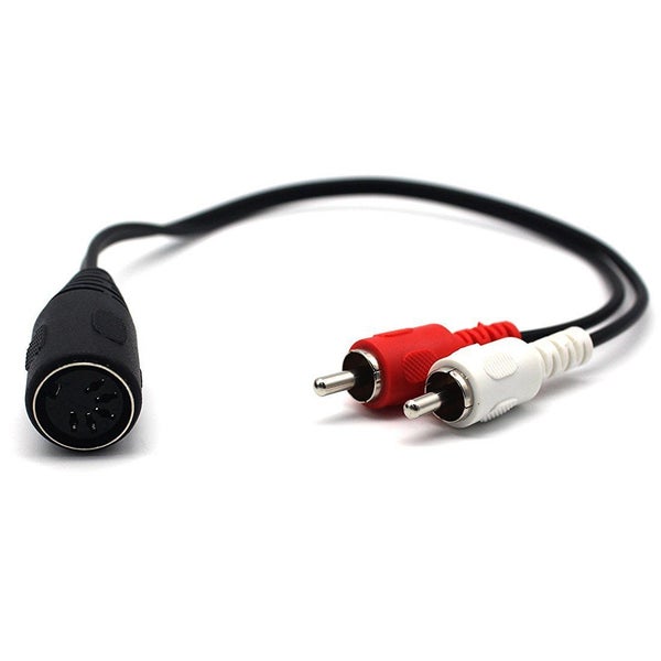 5 Pin Din Female to 2 RCA Male Plug Carousel 1