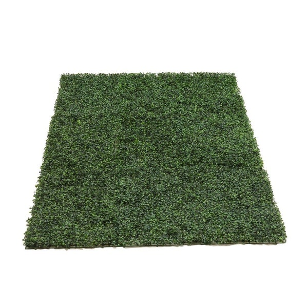 10x Artificial Boxwood Hedge Fake Vertical Garden Green Wall Mat Fence Outdoor Carousel 2