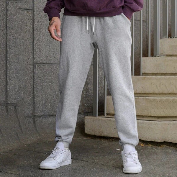 New Men's Thickened Sweatpants Loose Pockets Warm Outwear For Carousel 1