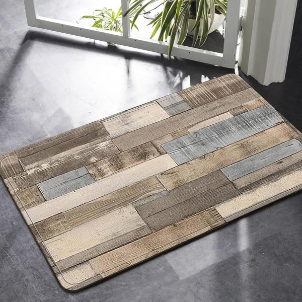 1pc Home Bedroom Kitchen Non-slip Floor Rug, Absorbent Anti-fouling Carousel 1