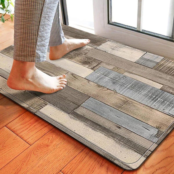 1pc Home Bedroom Kitchen Non-slip Floor Rug, Absorbent Anti-fouling Carousel 2