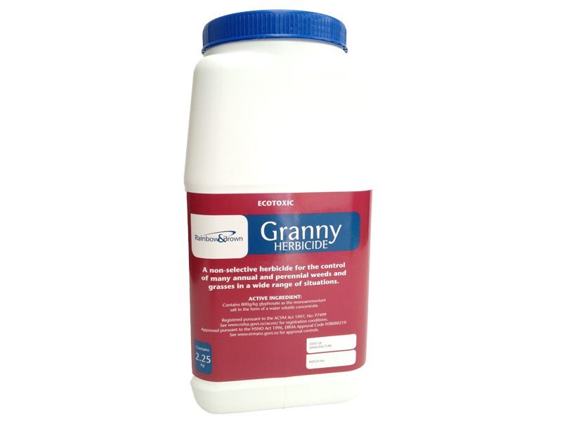 GRANNY - 2.25KG OF HIGH STRENGTH, SOLUBLE GLYPHOSATE GRANULAR WEEDKILLER Carousel 1
