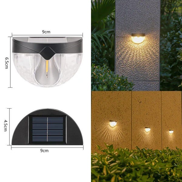 Pack Tungsten Filament Lamp LED Solar Wall Light Outdoor Waterproof Carousel 1