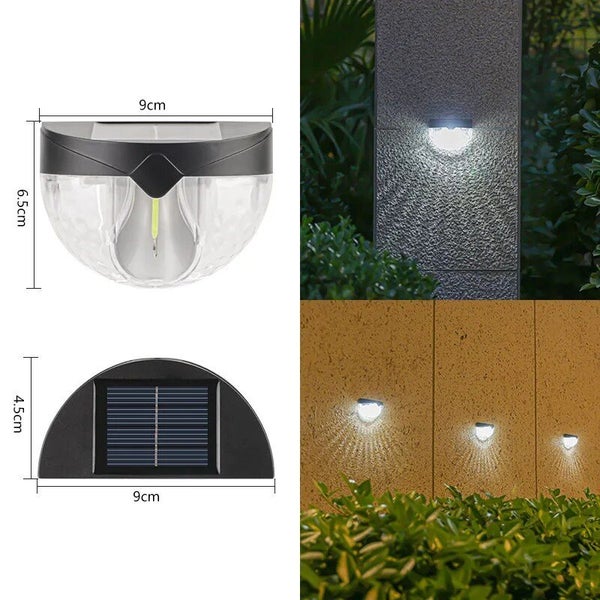 Pack Tungsten Filament Lamp LED Solar Wall Light Outdoor Waterproof Carousel 6
