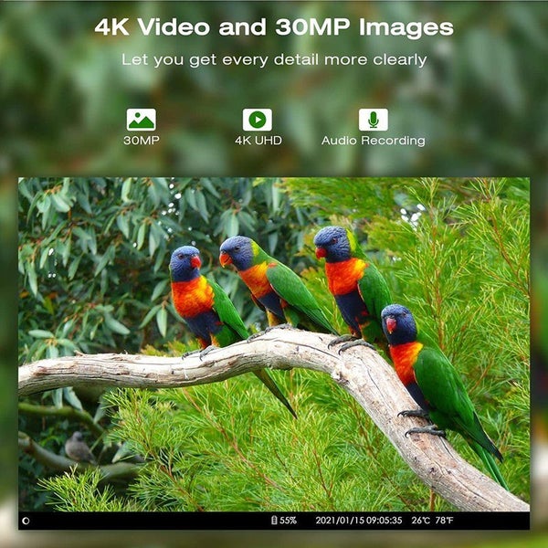 4K Live Trail Camera APP 4G Hunting Camera 30MP Night Vision Cameras Carousel 9