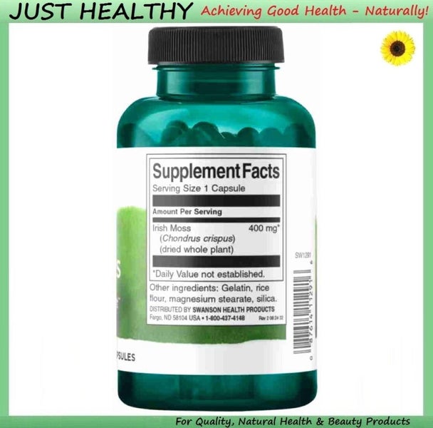 IRISH MOSS - FULL SPECTRUM - 400 mg PER CAPSULE - 60 CAPS Carousel 2