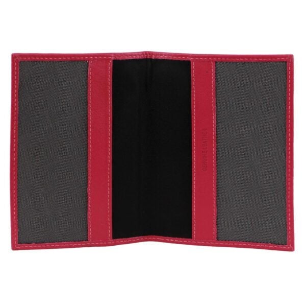 Pierre Cardin Slim Leather Passport Wallet Holder RFID Case Cover - Fuschia Carousel 2