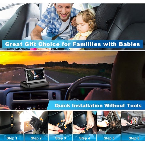 Car Baby Mirror Monitor Camera Carousel 8