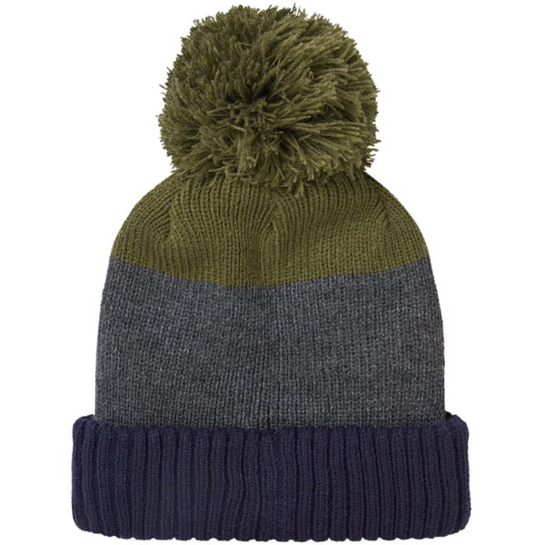 Sealskinz Unisex Flitcham Waterproof Bobble Hat - Navy/Grey/Olive - S/M Carousel 2