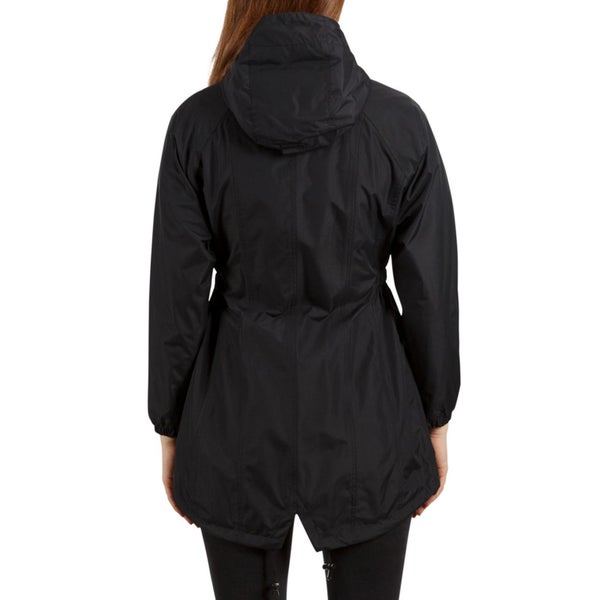Trespass Womens Daytrip Waterproof Long Hooded Jacket - Black - XL Carousel 2
