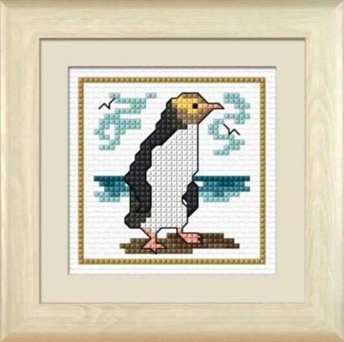 Lyn Manning Lynn Manning's Cross Stitch Kit: Hoiho the Yellow-eyed Penguin Carousel 1