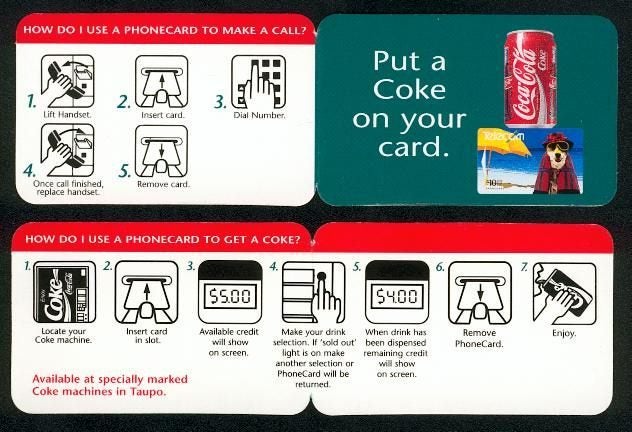 Telecom Memorabilia - 1993(?) Coke Vending Trial Carousel 1