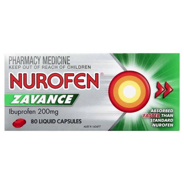 Nurofen Zavance 80 Liquid Capsules Carousel 1
