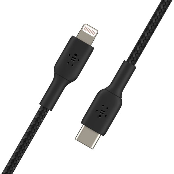 Belkin BoostCharge Braided USB-C to Lightning Cable - 1m - Black [CAA004bt1MBK] Carousel 4